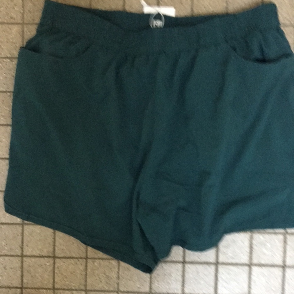Green Coolrun Athletic Shorts
